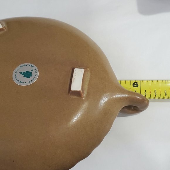 Set of 2 PartyLite Leaf Candle Tray P7432 shaped candleholder - Picture 9 of 10